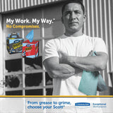 Scott Kimberly-Clark 75190 Scott Shop Towels, 9" x-12", Blue (1 Box of 200) Scott