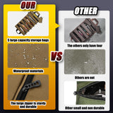 Gift for Men,Premium Tool Roll up Bag - Heavy Duty Small Tool Bag Organizer and Storage with W/Detachable Pouches,Waterproof Oxford Cloth,Suitable KOYYTO