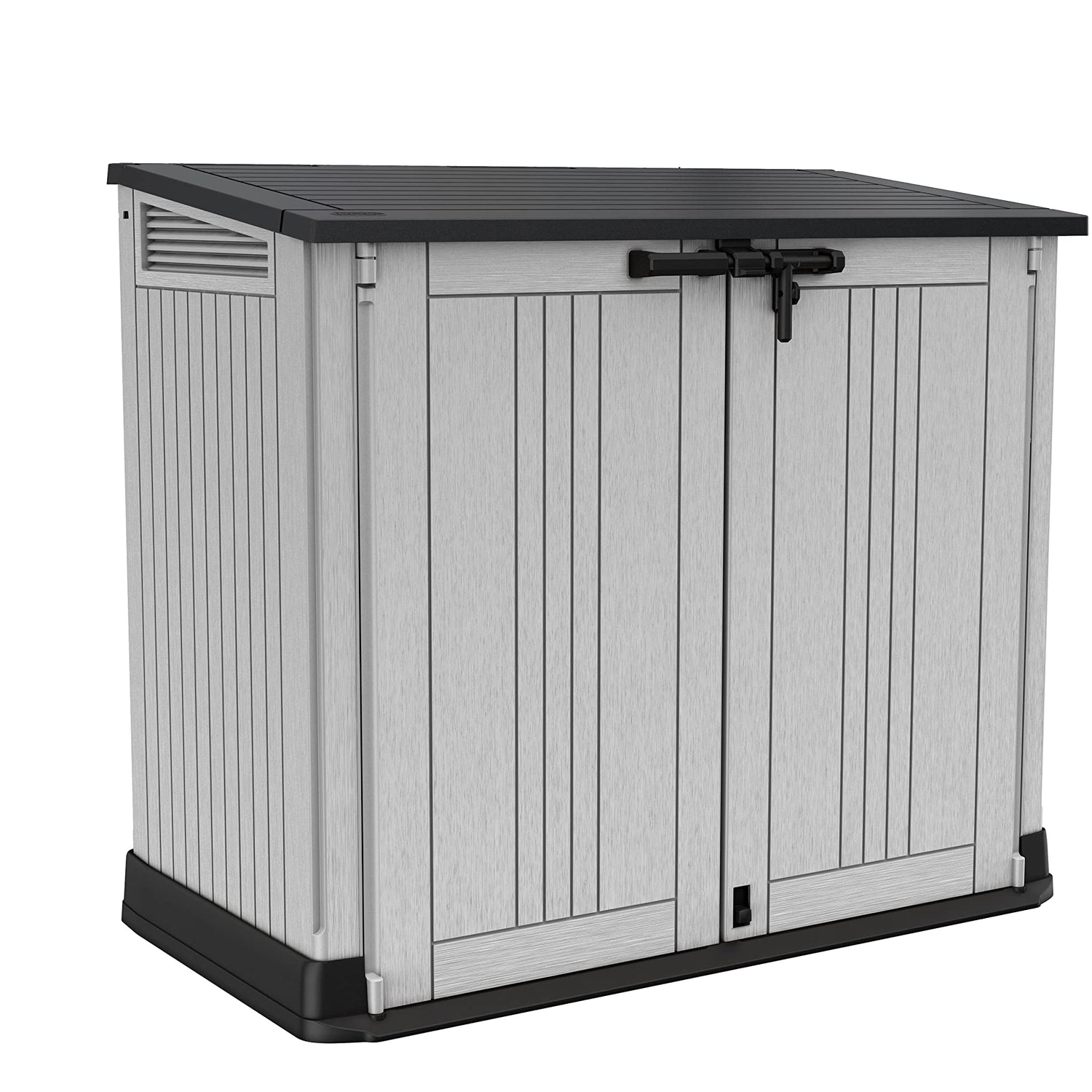 Keter Store-It-Out Prime 4.3 x 3.7 ft. Outdoor Resin Storage Shed with Easy Lift Hinges, Perfect for Yard Tools, Pool Toys and Garden Accessories, Keter