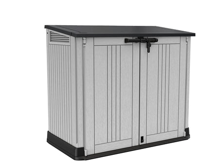 Keter Store-It-Out Prime 4.3 x 3.7 ft. Outdoor Resin Storage Shed with Easy Lift Hinges, Perfect for Yard Tools, Pool Toys and Garden Accessories, Keter