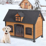 GUTINNEEN Dog House Outdoor & Indoor All-Around Metal Frame Waterproof Dog Kennel for Small,Medium,Large Dogs GUTINNEEN