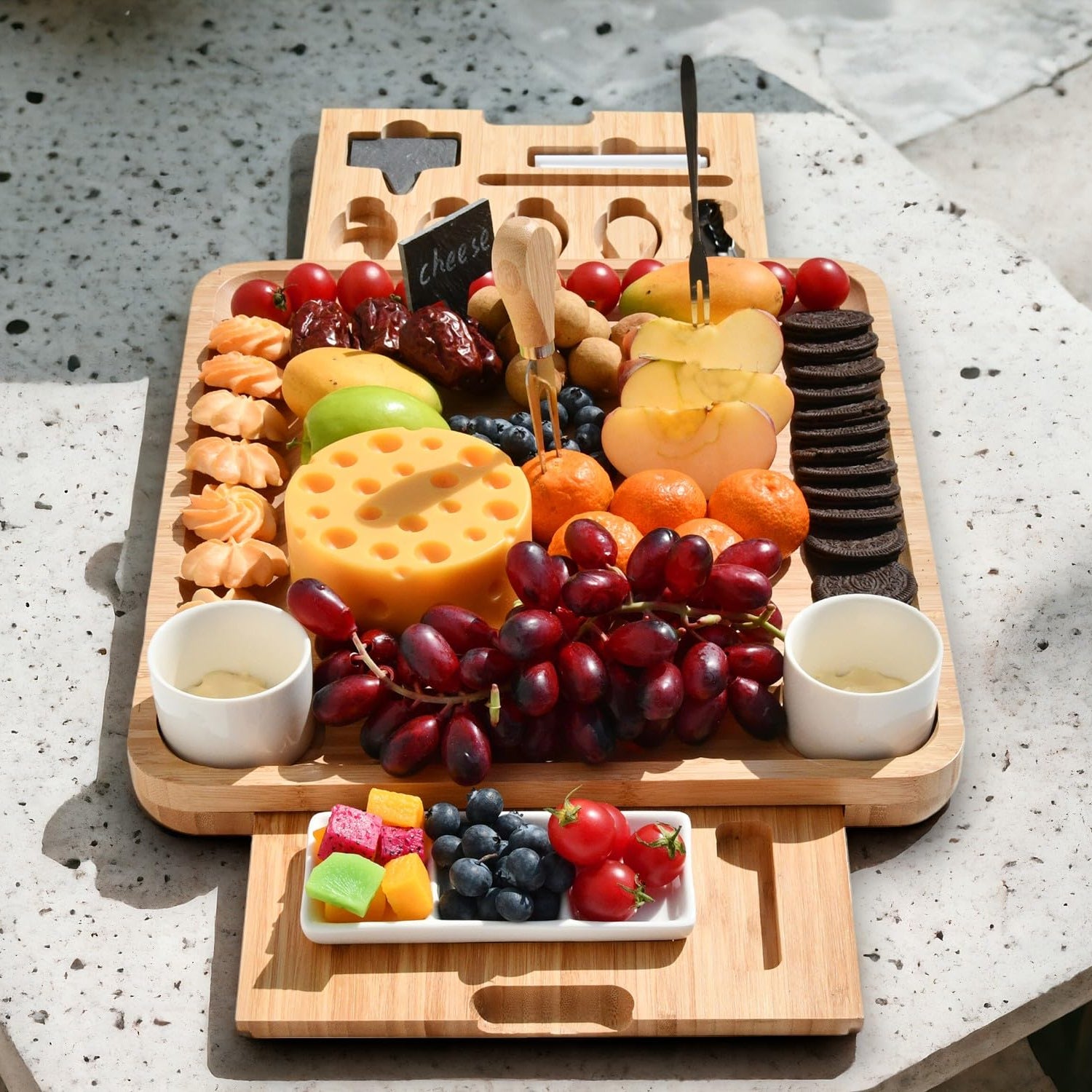 Personalized Charcuterie Board, Bamboo Cheese Board, Wedding Gifts, Housewarming Gift, Birthday Gifts for Women or Men, Custom Engraved Serving YEWBEE