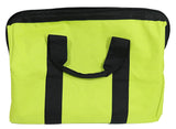 Green Wide Mouth Collapsible Genuine OEM Contractor’s Bag w/Full Top Single Zipper Action and Cross X Stitching Ryobi
