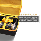 LTGEM Hard Case for DEWALT DCW600B 20V Max XR Cordless Router & DEWALT DWP611 Router - Travel Protective Carrying Storage Bag L LTGEM