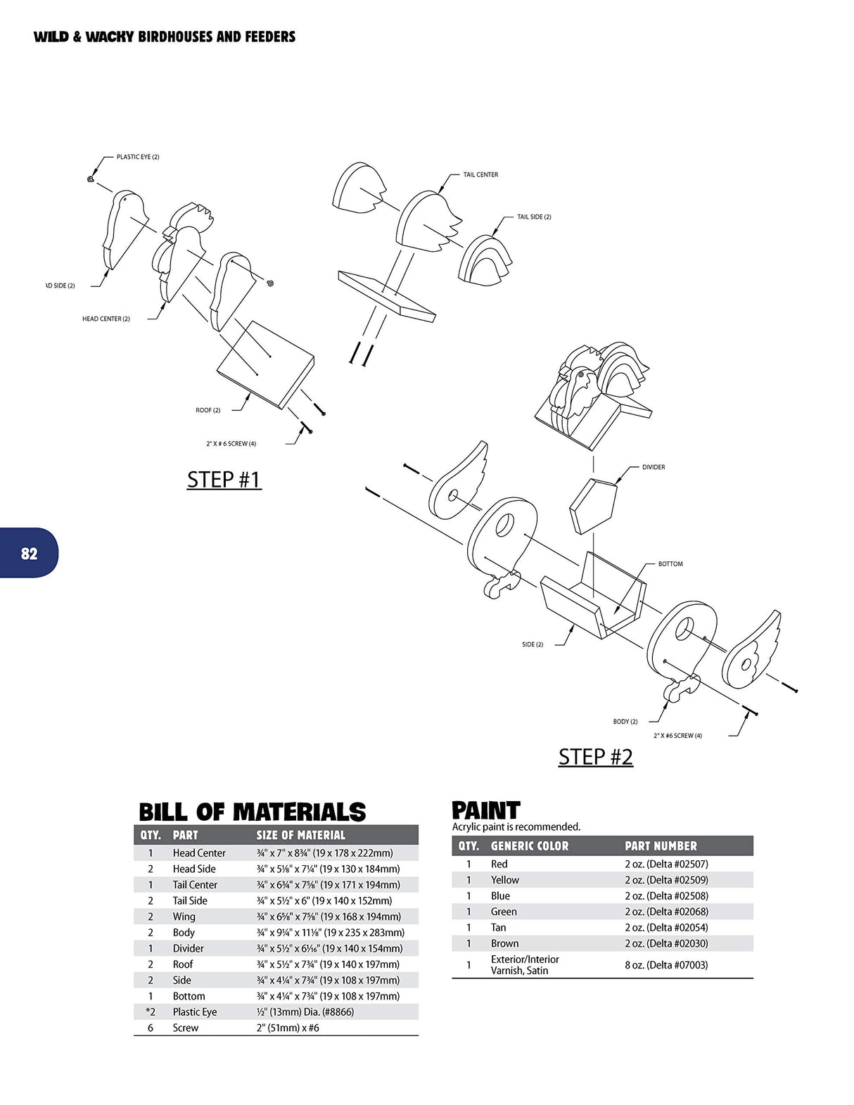 Wild & Wacky Birdhouses and Feeders: 18 Creative and Colorful Projects That Add Fun to Your Backyard (Fox Chapel Publishing) Cartoon, Bear, Tree Design Originals