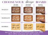 Straga Personalized Cutting Boards | Handmade Wood Engraved Charcuterie | Custom Wedding, Anniversary, Engagement Gift for Couples Straga