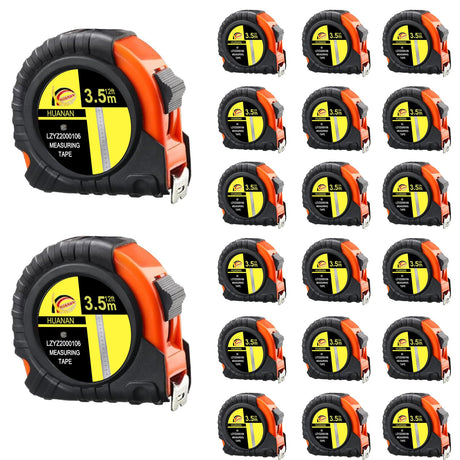 Merkaunis 20 Pcs Tape Measure 12 ft, Retractable Measuring Tape Bulk Self Locking Measurement Tape Easy to Read with Fractions 1/8, Steel Power Tape Merkaunis