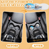 Zhehao 150 Pcs Ceramic Car Coasters with Bags and Cards 2.64'' Sublimation Coasters Blanks Ceramic Car Cup Holder Coasters with A Finger Notch for Zhehao