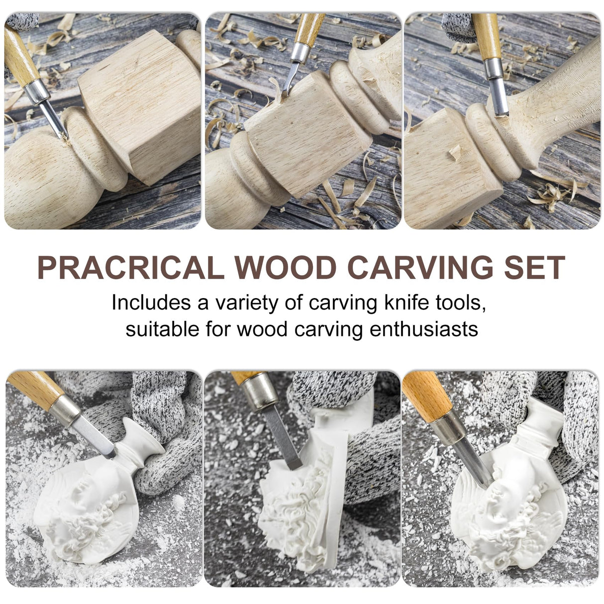 31-in-1 Wood Whittling Kit Wood Carving Knife Set Beginner Kit with Basswood Wood Blocks alloy steel with Canvas Case for Hobbyist craft supplies MAXMAN