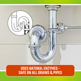 CLR Clear Pipes & Drains Clog Remover and Cleaner, For Shower, Sink, Toilet, Garbage Disposal, 42 Ounce Bottle CLR