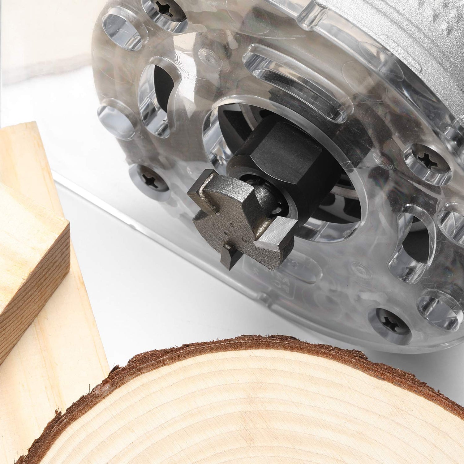 Genmitsu 3pcs 3-Flute CNC Spoilboard Surfacing Router Bits, 1/4'' Shank, 0.94'' Cutting Diameter, Slab Flattening Router Bits for Wood Working, RB03A Genmitsu