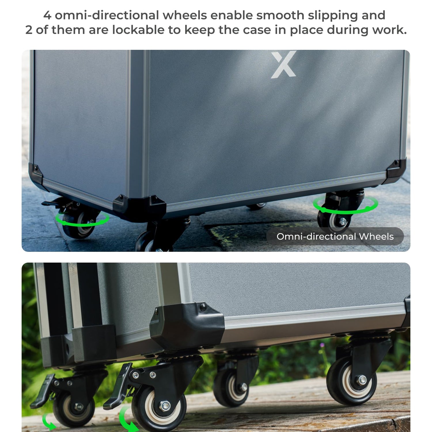 xTool F1 Rolling Hard Case for F1 Craftshow, Shockproof Shell and Embedded Foam Protect F1 Laser Machine, Retractable Handle and Omni-directional xTool