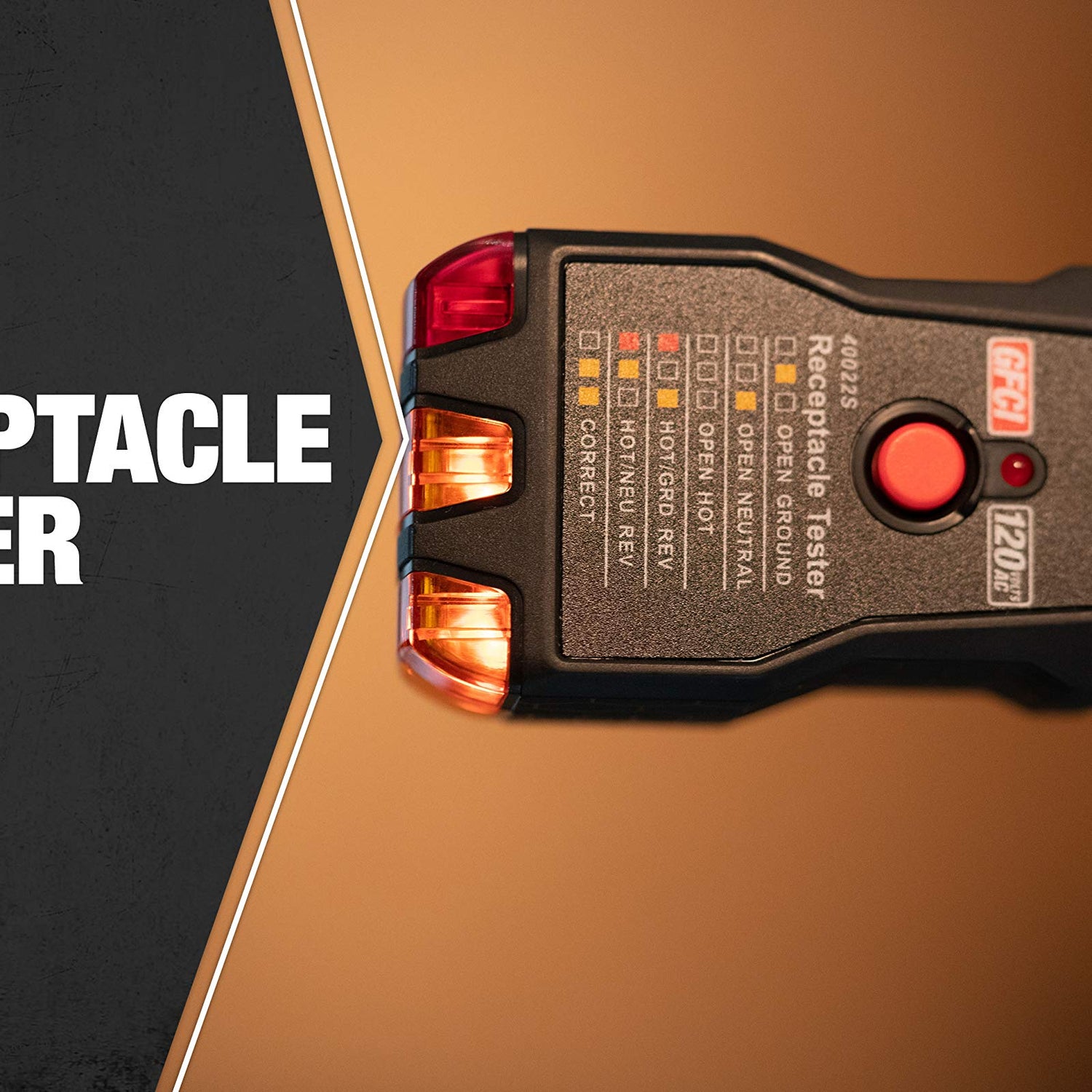 Southwire 40022S Receptacle Tester, Black Southwire