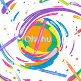 Ohuhu Glitter Markers Pen 12 Glitter Colors Metallic Shimmer Marker Fine Point Tip Water-based Ink for Kids Adults DIY Crafts Greeting Birthday Cards Ohuhu