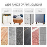 4 Inch Caster Wheels, Casters Set of 4, Heavy Duty Casters with Brake 2200 Lbs, Locking Industrial Swivel Top Plate Casters Wheels for Furniture and YUPEZOP