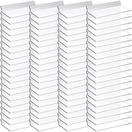 4 x 10 Inch Slatwall Shelves Hanging Slatwall Accessories Clear Slatwall Shelf Plastic Shelves for Wall, Home Shoe Stores Boutiques Supplies (Clear, Kathfly