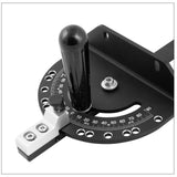 Fulton Precision Miter Gauge with a Standard Slot (3/4” x 3/8”) Steel Bar with Adjustable Spring Loaded Plungers and Removable Retaining Disc Fulton