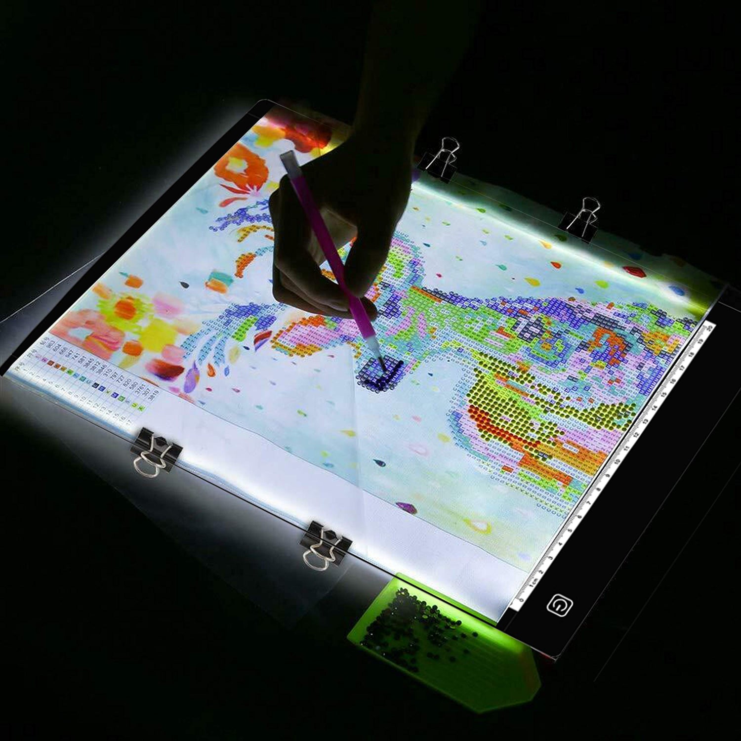 A4 Ultra-Thin Portable LED tracing Light Box Dimmable Brightness LED Art Tracing Pad for Artist Drawing Sketching Animation Stencilling and 5d tiktecklab