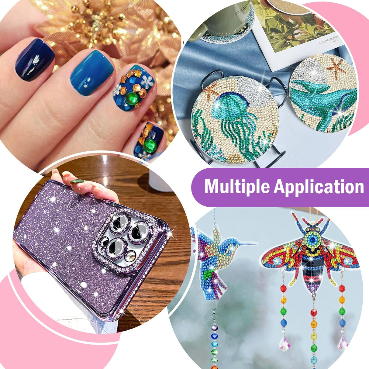 NIBESSER 21Pcs Diamond Painting Pen Kit 3pcs Diamond Art Pens 12 Pcs Metal Screw Thread Tips 5D Resin Diamond Painting Tools Accessories Multi Placer NIBESSER