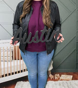 Wooden Name sign, Personalized Name Cut Out (18 Inches) Generic