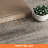 WAMPAT 6 Person Modern Dining Room Table, 67.7 Inch Rectangular Wood Kitchen Table, Rustic Grey WAMPAT