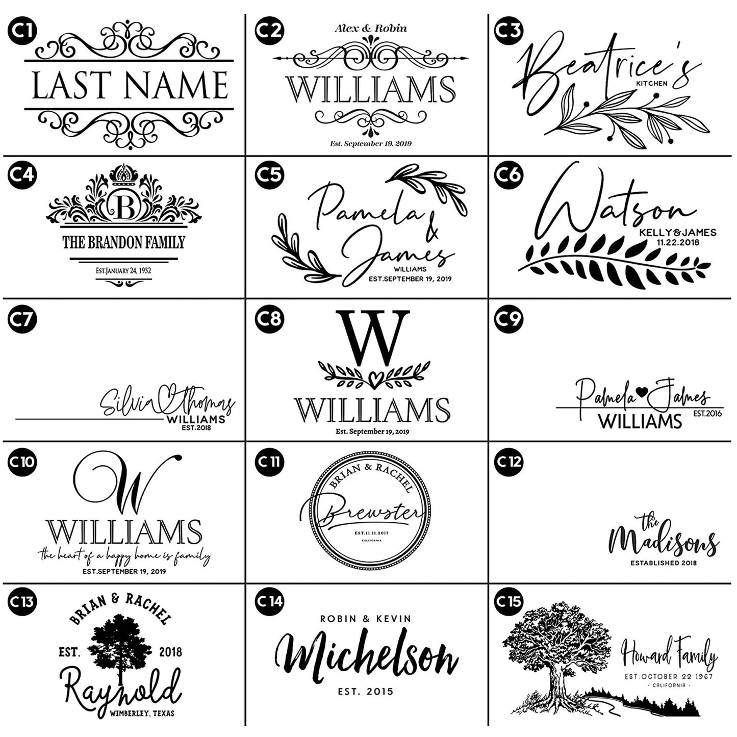 Personalized Cutting Board, 15 Designs - Gifts for Couples, Housewarming Gifts, Wedding Gifts, Engraved Kitchen Sign - Personalized Gifts for Mom