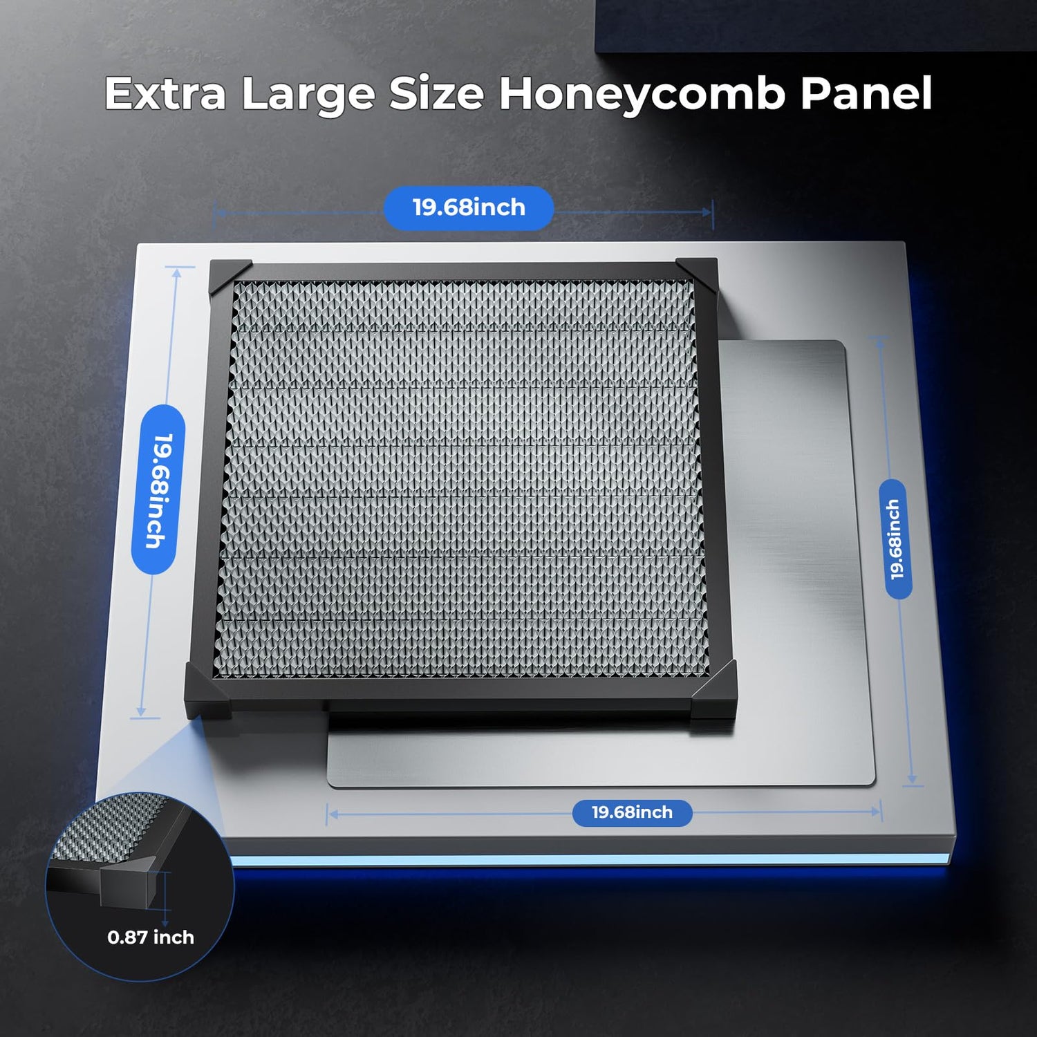 Honeycomb Working Table for Falcon 2 and Most Laser Engravers Honeycomb Working Panel for Fast Heat Dissipation and Desktop-Protecting 19.68"x 19.68" CREALITY FALCON