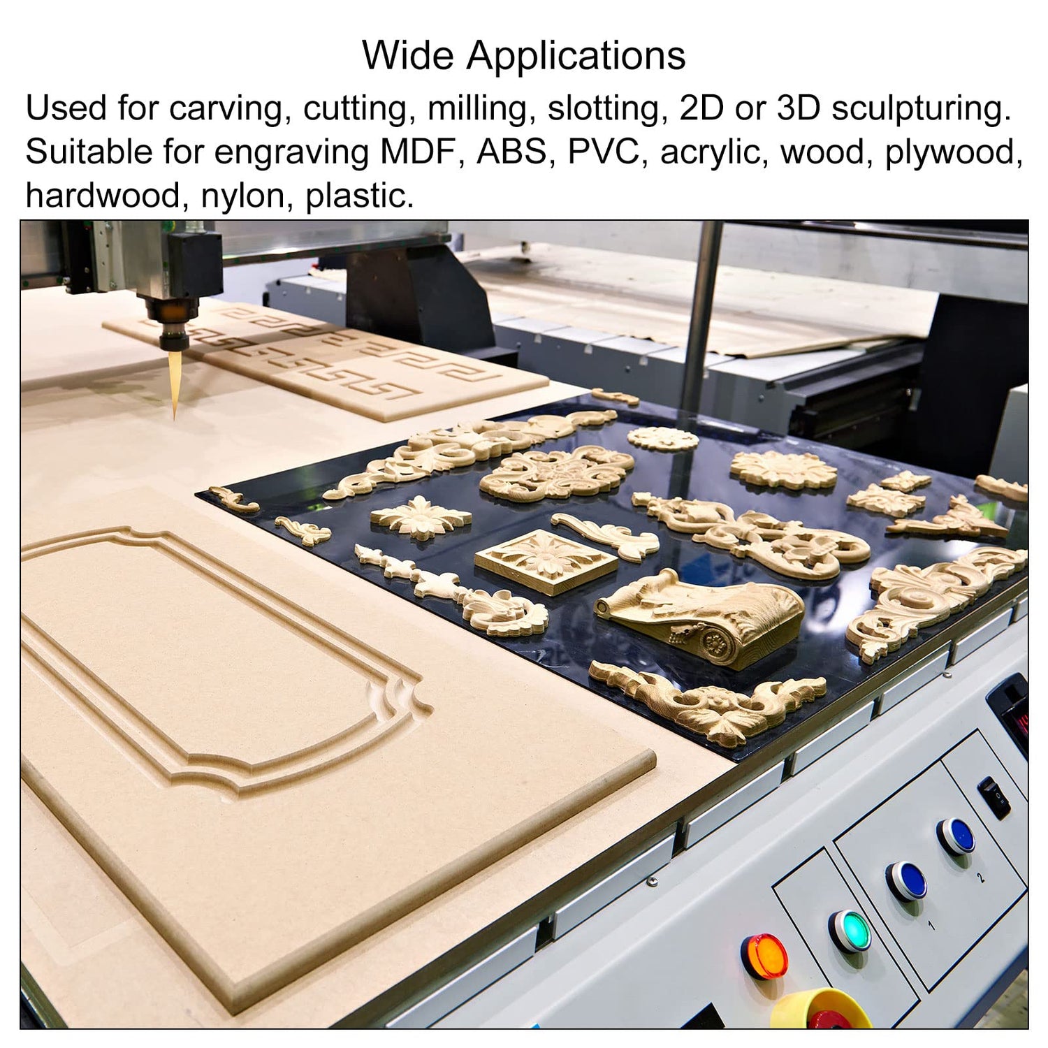 uxcell 10pcs Wood Carving Router Bit, Titanium Coated Solid Carbide CNC Engraving V Groove Bits 1/8" 3.175mm Shank 0.1mm Tip 20 Degree, for Acrylic uxcell
