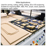 uxcell 10pcs Wood Carving Router Bit, Titanium Coated Solid Carbide CNC Engraving V Groove Bits 1/8" 3.175mm Shank 0.1mm Tip 20 Degree, for Acrylic uxcell