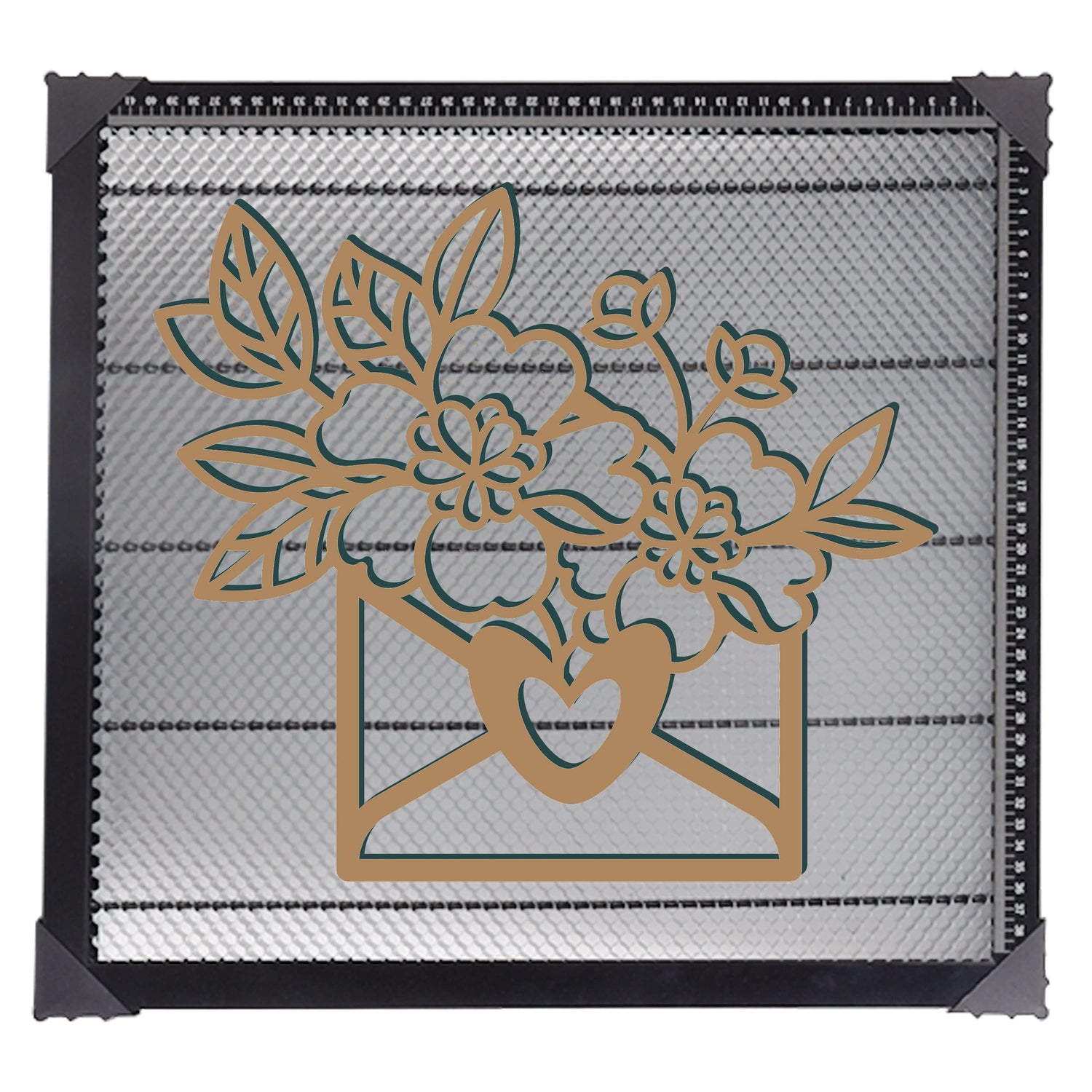 Dawot Laser Honeycomb Working Table 18.5"x17.32"x0.87" Honeycomb Laser Bed for Smooth Edge Cutting, Fast Heat Dissipation and Dawot