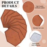 80 Pcs Blank Leatherette Hat Patches with Adhesive Rustic Patches Laser Supplies Faux Leather Hat Patches with Iron on Adhesive Bulk for Hat Shirt Juexica