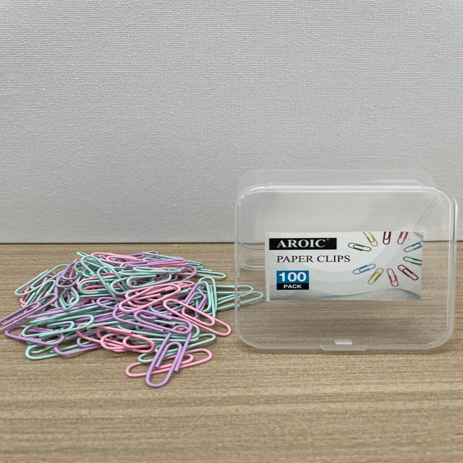 AROIC Paper Clips,Paperclips for Office School & Personal Use, Silver Paper Clip Standard Size AROIC
