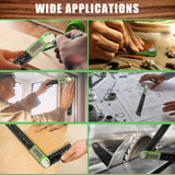 Digital Angle Finder Protractor, 2-in-1 Digital Miter Saw Protractor, 7 Inch/200mm ABS Angle Ruler, High Accuracy Miter Angle Measuring Tool for PDDYIER