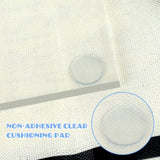 40PCS 25mm Glass Table Top Bumper, Anti Slip Pads Rubber Glass Table Top Grippers Silicone Rubber Pads Non-Adhesive Clear Cushioning pad for Dining, Teaaha