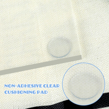 40PCS 25mm Glass Table Top Bumper, Anti Slip Pads Rubber Glass Table Top Grippers Silicone Rubber Pads Non-Adhesive Clear Cushioning pad for Dining, - WoodArtSupply