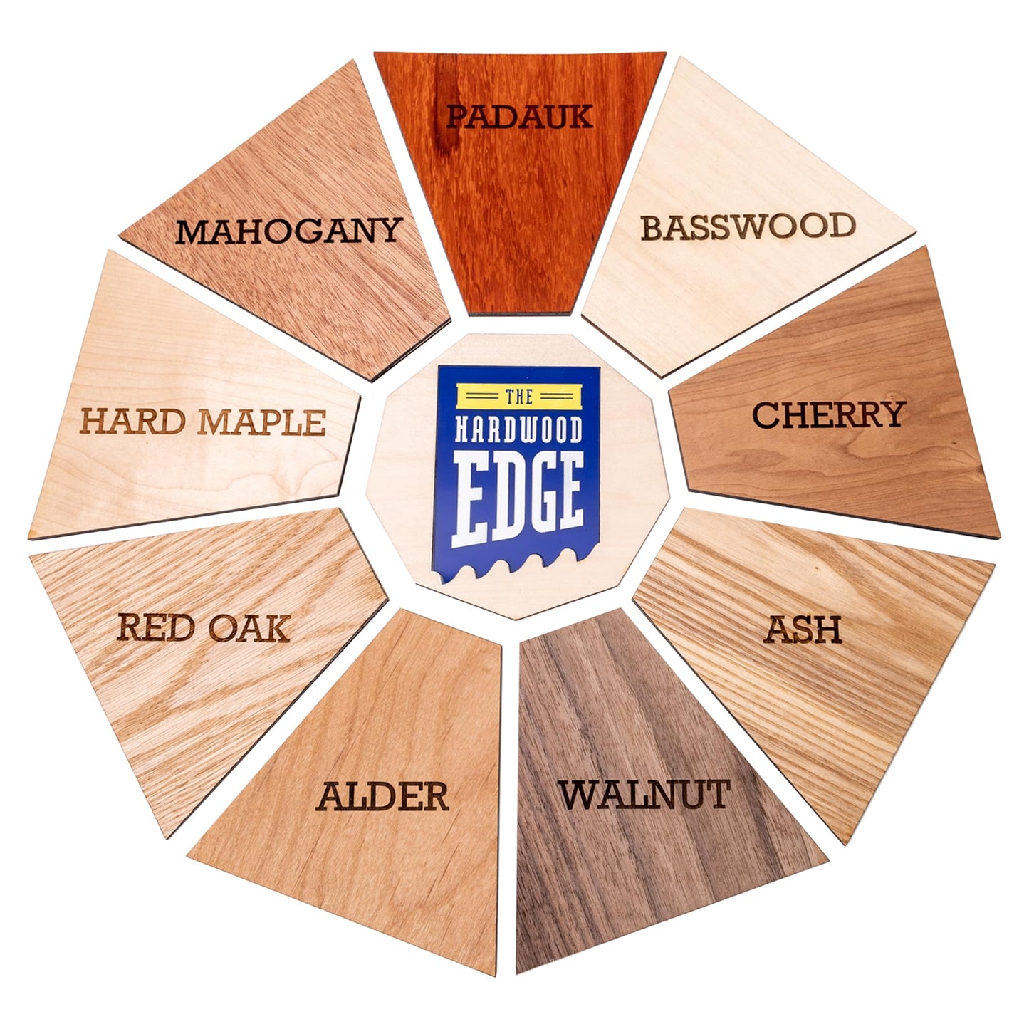 The Hardwood Edge Cherry Wood Planks - 4-Pack Cherry Craft Wood for Unfinished Wood Crafts - 1/8’’ (3mm) 100% Pure Hardwood - Laser Engraving Blanks