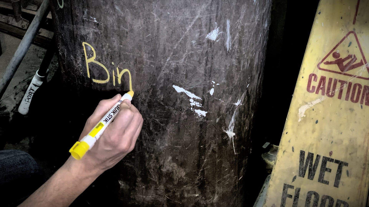 Markal 61051 Quik Stik Twist Long-Lasting Solid Paint Marker, White (Pack of 12) Markal