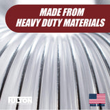 4 inch diameter x 10 foot long Ultra Flex Clear Vue Heavy Duty PVC Dust Debris and Fume Collection Hose MADE IN USA! Fulton