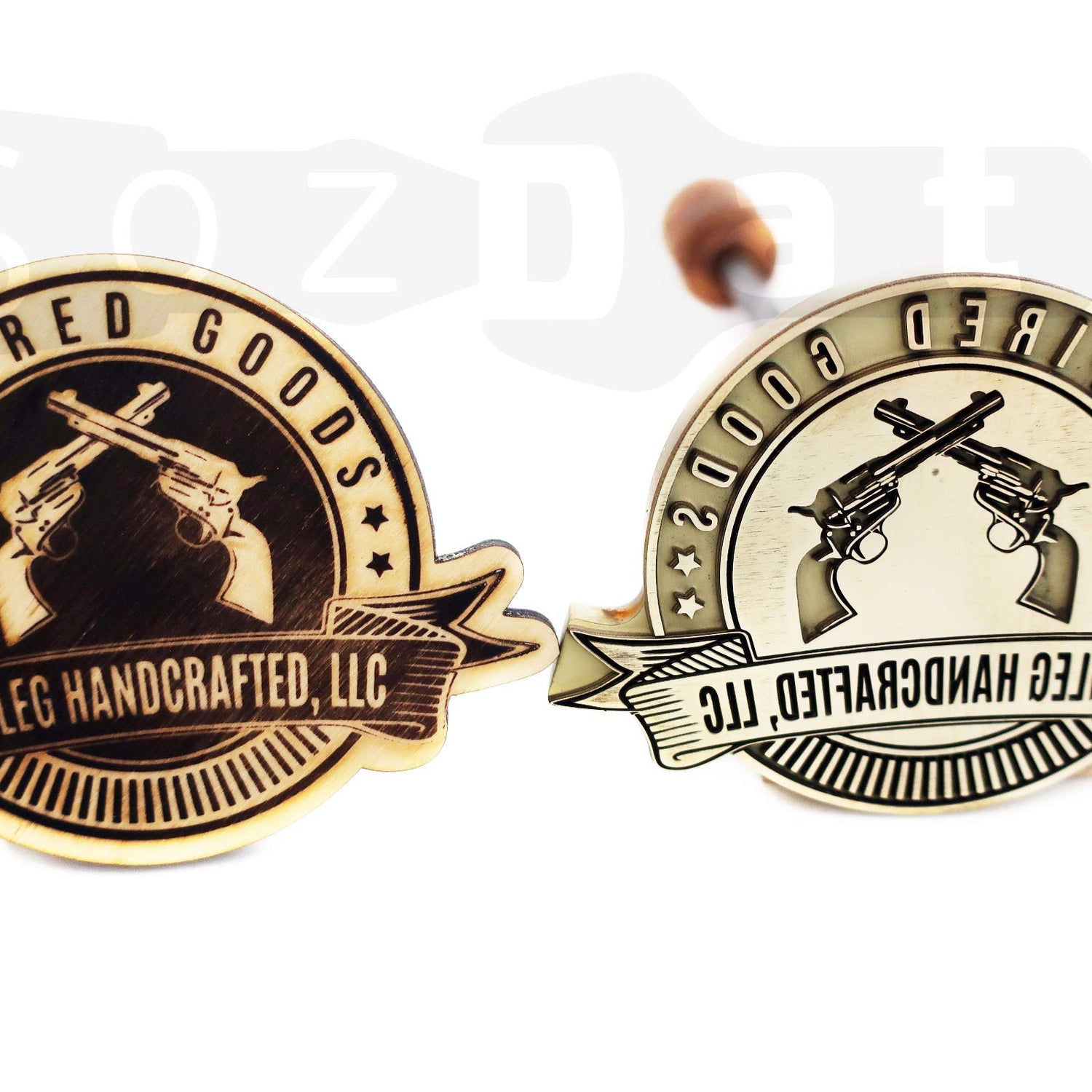 Custom Wood Branding Iron with Personalised Logo - SozDat Premium Quality Stamp SozDat