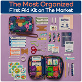 KEEP>GOING KeepGoing Travel First Aid Kit for Kids – 130 Pc. Small First Aid Kit for Car, Home, Purse, Diaper Bag & Backpack with Latex-Free Bandages KEEP>GOING