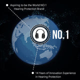 Muffpro Bluetooth Hearing Protection Ear Protection with Safety Glasses, NRR 25 dB Noise Canceling Earmuffs for Snowblowing, Mowing, Construction Muffpro