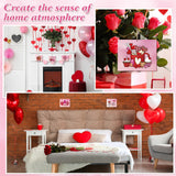 COCHIE DIY Wooden Ornaments to Paint for Kids Valentine's Day Party, 12 Pieces Unfinished Predrilled Wood Slices for Crafts with Laser Carving Line COCHIE