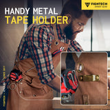 FIGHTECH® Waxed Canvas Apron with Tool Pockets | Work Apron w Kevlar Stitching | Woodworking Shop Apron | Adjustable M-XXL (Brown, Canvas) FIGHTECH