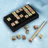 OwnMy Capital Letters Stamp Set, 3/8” / 9.5mm Alphabet Stamp Tools Set Leather Craft Stamping Tools Leather Art Craft Tool (9.5mm - 27pcs) OwnMy