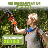 Mini Chainsaw 6 Inch Cordless, Zeeksaw Super Power Hand Chain Saw with Batteries, Electric Mini Cordless Chainsaw Battery Powered, Handheld Small Zeeksaw