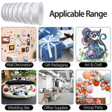 Lazydrop Double-Sided Tape for Arts, Crafts, Photography, Scrapbooking, Tear-by-Hand, Paper Backing (6 Rolls) (Width: 6mm/ 9mm/ 12mm/ 15mm) Lazydrop