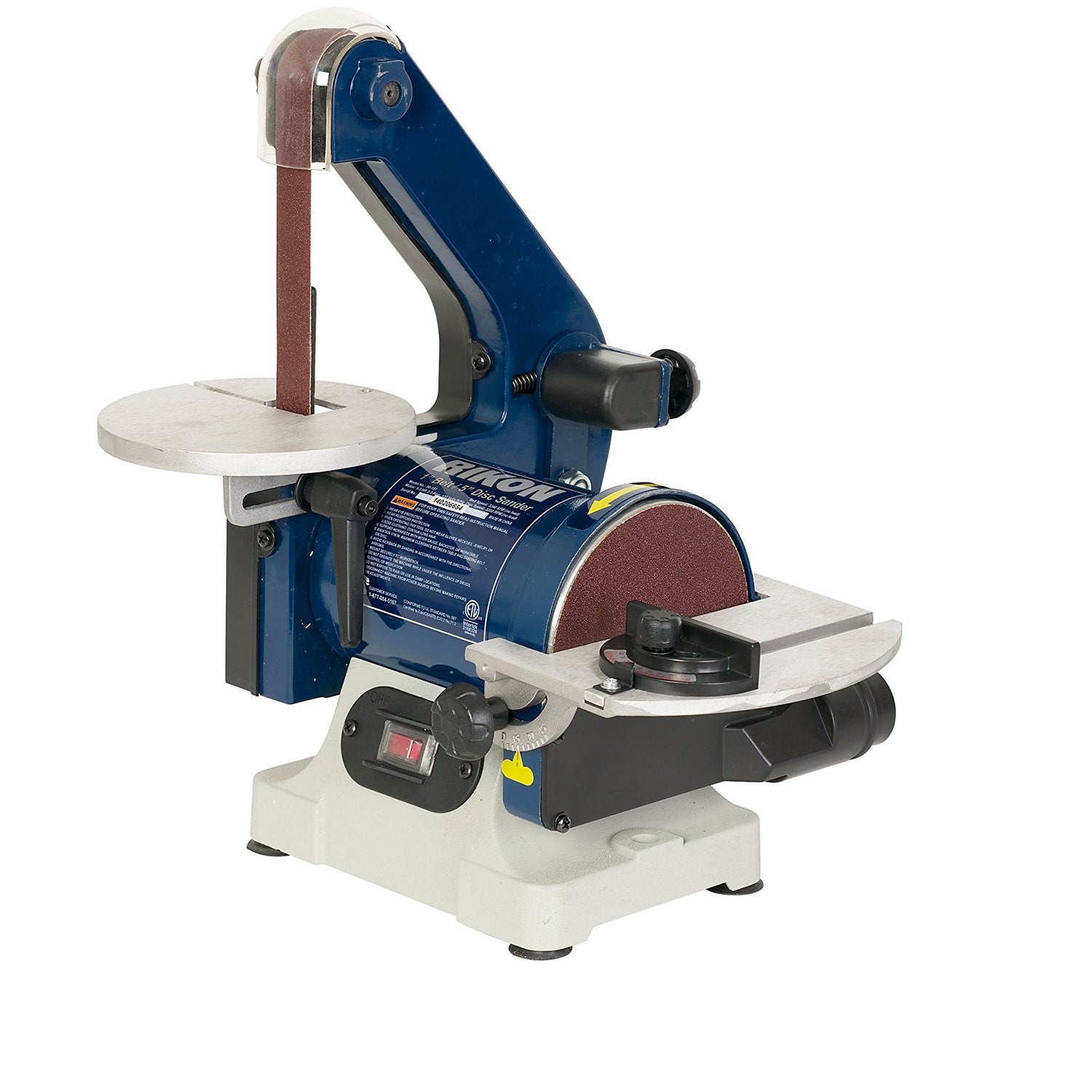 RIKON Power Tools 50-151 Belt with 5" Disc Sander, 1" x 30", Blue RIKON Power Tools