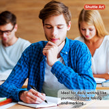 Shuttle Art School & Work Supplies Bundle, 100 Pack Black Retractable Gel Pens + 60 Pack Black Retractable Gel Pen Refills 0.7mm Fine Point for Shuttle Art