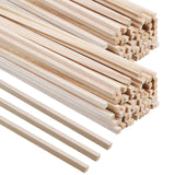 240 Pieces Wood Strips Balsa Square Wooden Dowels 1/8 Inch Balsa Wood Trips 12 Inch Long Hardwood Square Dowel Unfinished Wood Sticks Wooden Dowel Yalikop