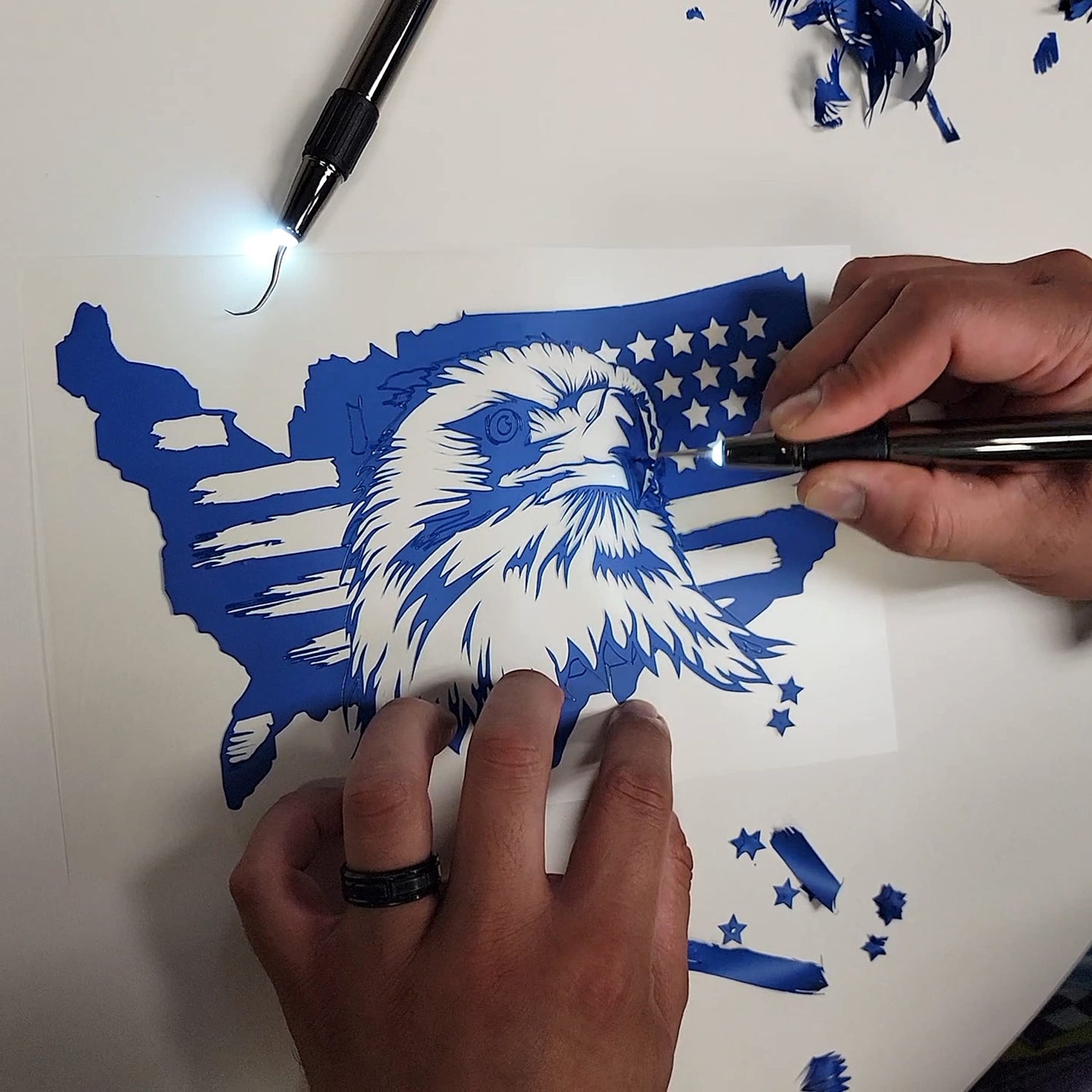 Tweedy Lite Pin Weeding Tools with Build in LED Light. Perfect for Vinyl, Paper & Iron-on Projects, Great Companion for Cricut or Any Cutting Heat Transfer Source